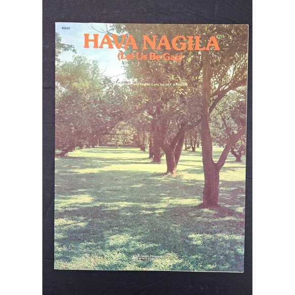 Other - Vintage Hava Nagila Sheet Music Let Us Be Gay 1968 Glen Campbell 92634 Arnold